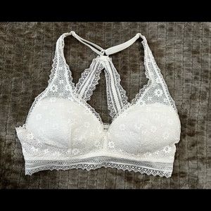 Victoria’s Secret White Floral Lace Bralette